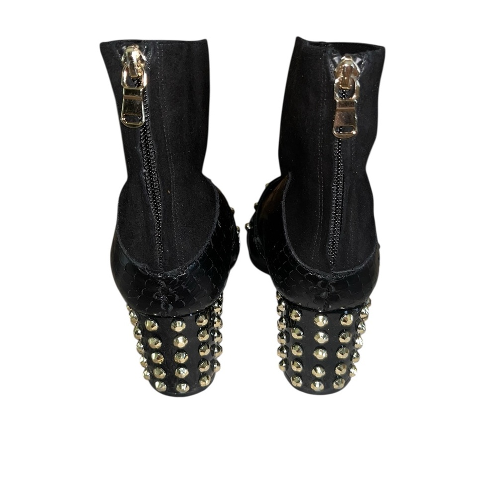 VINCI The Valentina Leather Block Heel Boot Size 38 (US Size 7.5-8) Like New - Picture 8 of 10